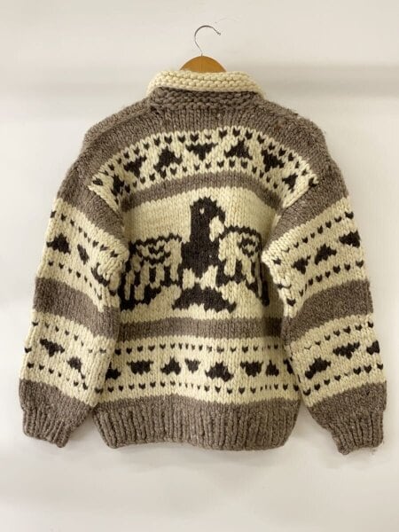 タグ付きデッドストック　KANATA カナタ　カウチンニットジャケット　カナダ製 レア 90's デッドストック カナタ 52/500着 復刻カウチンセーター