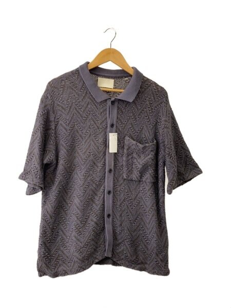 YOKE(ヨーク) / 23SS/HERRINGBONE MESH SHIRT/2/コットン/パープル 