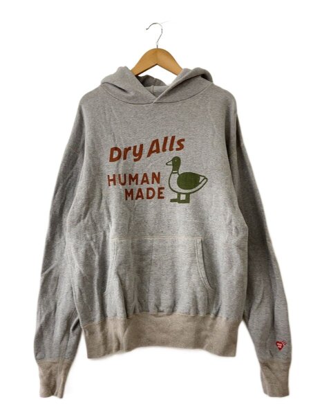 HUMAN MADE(ヒューマンメイド) / TSURIAMI HOODIE/XL/コットン/グレー 