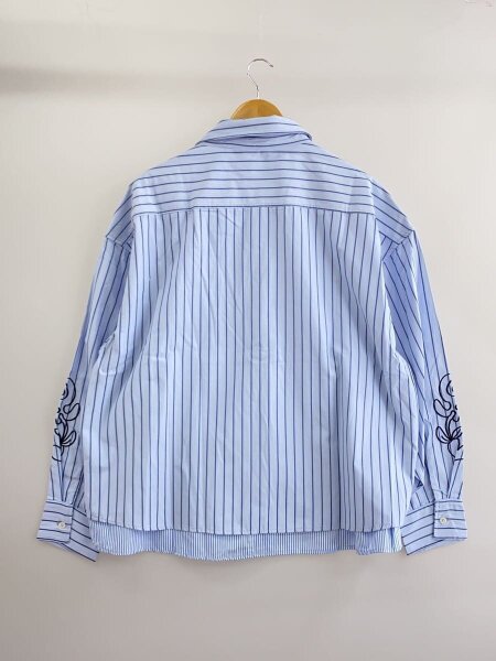GIDEAL.(ジディール) / layered stripe shirt/2/コットン/ブルー 