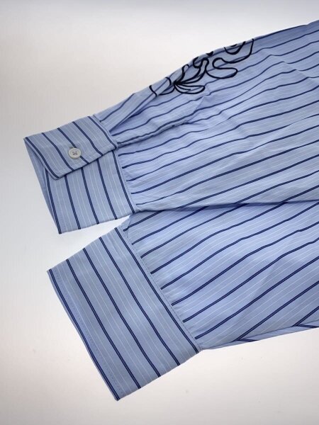 GIDEAL.(ジディール) / layered stripe shirt/2/コットン/ブルー 