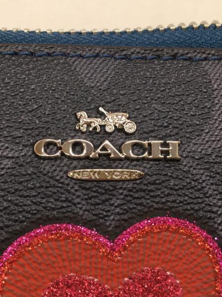COACH(コーチ) / シグネチャー/ワッペン/ラウンドファスナー/長財布 