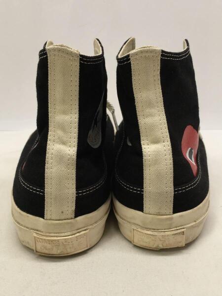 【限定コラボ】コムデギャルソン️コンバース　オールスターブラック　28cm コムデギャルソン COMME des GARCONS AZ-K111 コンバースコラボスニーカー PLAY×Converse Chuck Taylor  All Star ブラック×ホワイト BLACK×WHITE メンズ レディース ユニセックス スニーカーコンバース Play ハート レディース