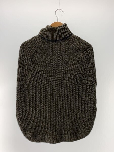 美品グッチGUCCIブラウンニットポンチョM GUCCI(グッチ) / タートルネック/ニット/ポンチョ/--/アルパカ/GRN