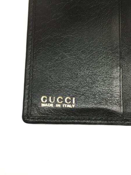 GUCCI(グッチ) / 2つ折り財布/レザー/BLK/無地/メンズ/035・2067・1866