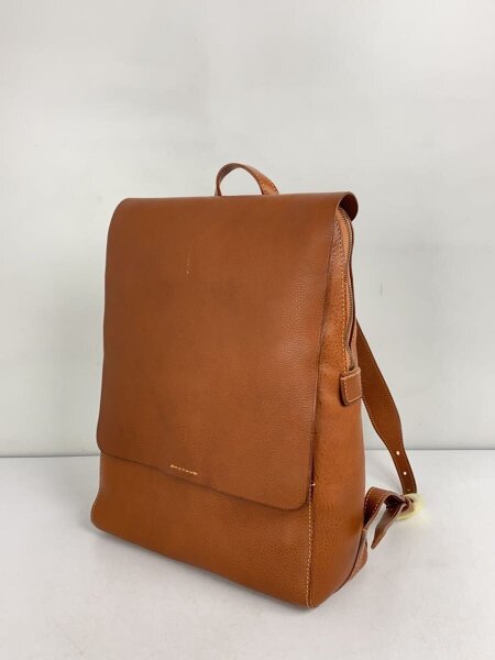 GENTEN ゲンテン ミネルヴァ フラップリュック レザー ブラウン 無地 中古品の販売・通販なら