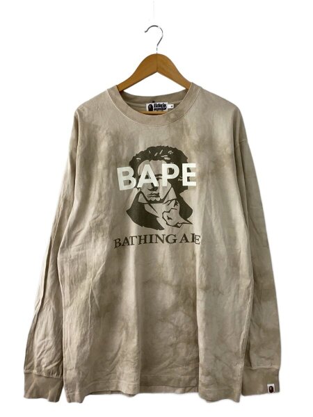 A BATHING APE(アベイシングエイプ) / 長袖Tシャツ/XL/コットン/BRW/総 