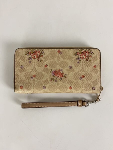COACH(コーチ) / シグネチャーフローラル/長財布/ベージュ/総柄 