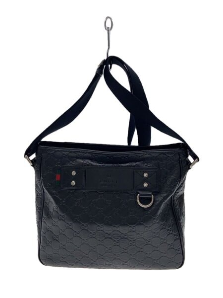 GUCCI(グッチ) / メッセンジャーバッグ_グッチシマ/レザー/BLK | 中古 