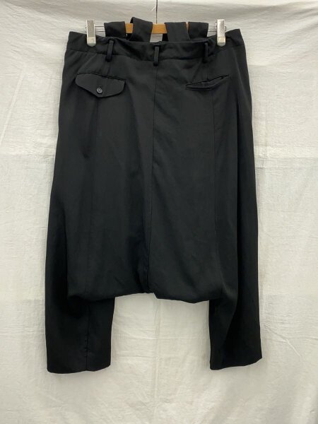 BLACK Comme des garçon サルエルパンツ 大人気◇完売 コムデギャルソン ブラック サルエルパンツ◇黒 (COMME