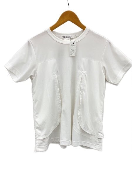 コムデギャルソンコムデギャルソン エステルリボンTシャツ COMME des GARCONS コムデギャルソン Tシャツ 半袖 ロゴ ハート (COMME