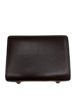 m+(エムピウ) / Piastra2/2つ折り財布/レザー/BRD/無地/メンズ | 中古