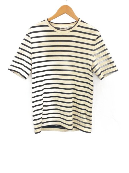 JIL SANDER(ジルサンダー) / バックロゴTシャツ/S/コットン/CRM 