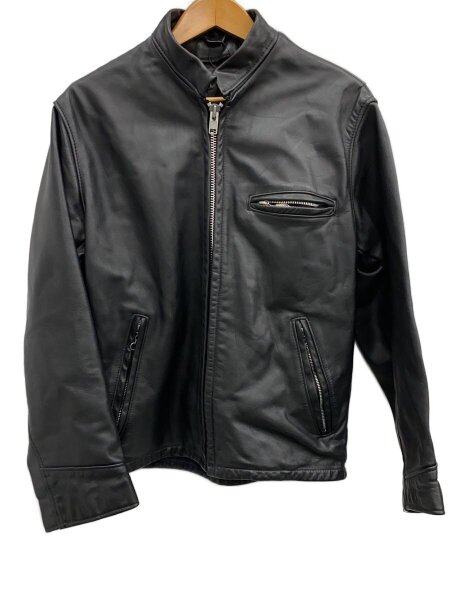 人気✨schott 692 レザージャケット シングルライダース 本革 38 黒 