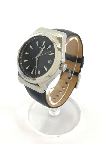SWATCH(スウォッチ) / 自動巻腕時計/アナログ/レザー/NVY/NVY/SISTEM