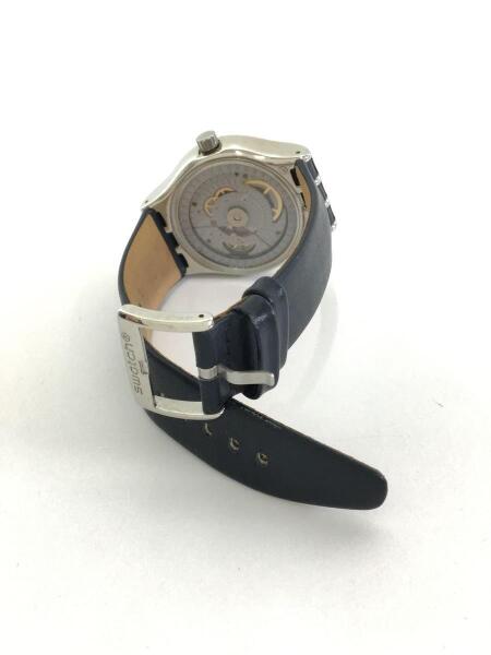 SWATCH(スウォッチ) / 自動巻腕時計/アナログ/レザー/NVY/NVY/SISTEM