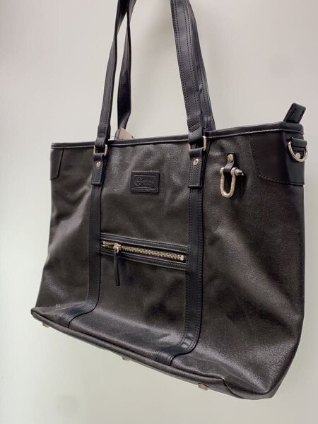森野帆布(モリノハンプ) / トートバッグ/レザー/BLK/無地 | 中古品の 