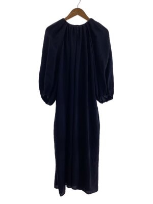 DRAWER / 長袖ワンピース/38/コットン/BLK/6526-299-0118 DRAWER(ドゥロワー) / 長袖ワンピース/38/コットン/BLK/6526-299-0118