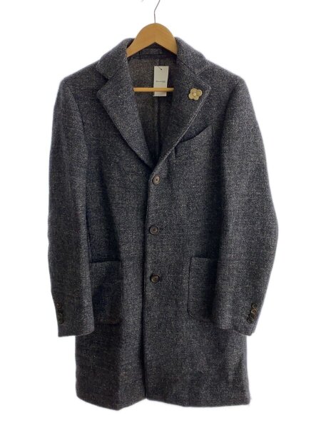 ラルディーニ カシミヤチェスターコート 44 グレー LARDINI
