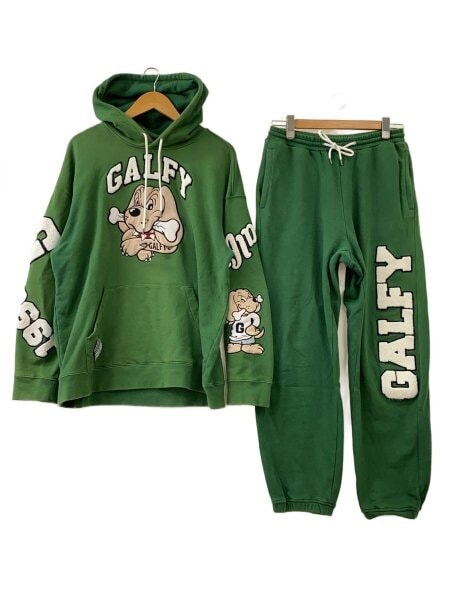 GALFY(ガルフィー) / セットアップ/XL/コットン/GRN/無地/113004