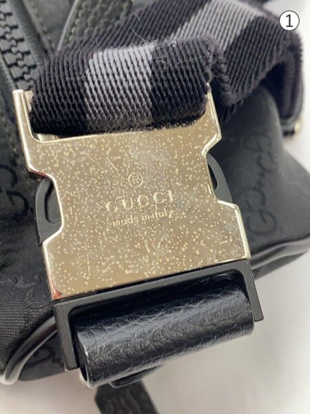 GUCCI(グッチ) / ウエストバッグ_GGナイロン/ナイロン/BLK// | 中古品