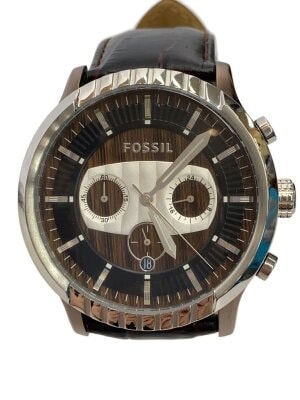 FOSSIL(フォッシル) / クォーツ腕時計/アナログ/ステンレス/BLK/SLV 