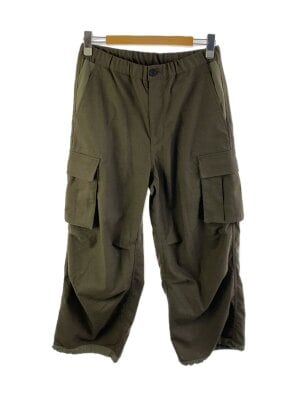 KUON(クオン) / MOLESKIN Wide Trousers/ボトム/S/コットン/KHK/無地 