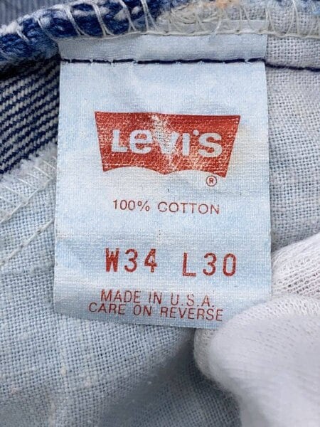 Levi’s / 90s/550/デニムパンツ/ボトム/ケミカルウォッシュ/USA製/34/IDG/40550-0209 Levi's(リーバイス) / 90s/550/デニムパンツ/ボトム/ケミカル