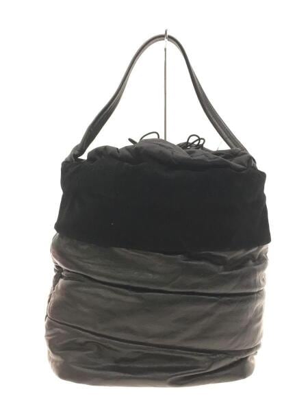 MONCLER(モンクレール) / lea borsa/ダウンハンドバッグ/レザー/BLK 