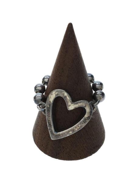 GUCCI グッチ ボールチェーン ハート リング　SV925 GUCCI(グッチ) / ハートボールチェーンリング/SV925/SLV | 中古