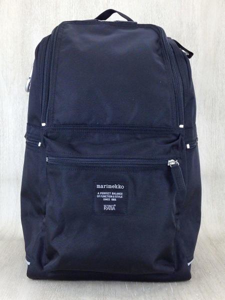 marimekko(マリメッコ) / リュック/ナイロン/BLK/無地/タグ付/patia  