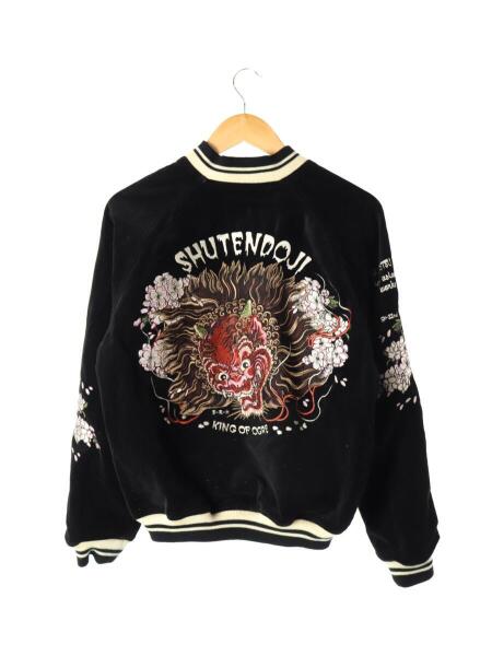 爆裂爛漫娘(バクレツランマンムスメ) / スカジャン/40/コットン/赤/黒