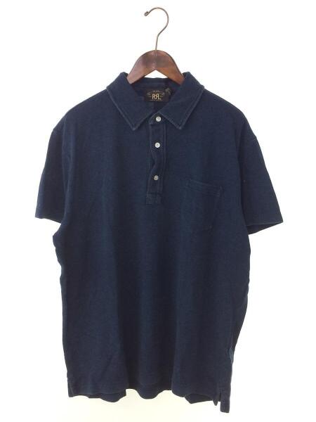 RRL(ダブルアールエル) / ポロシャツ/XL/コットン/インディゴ/半袖 