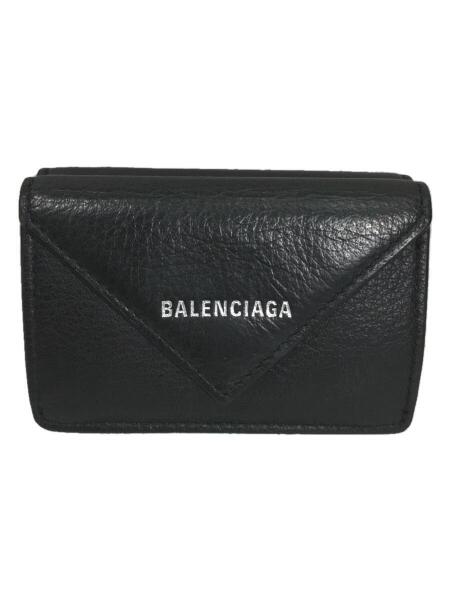 BALENCIAGA(バレンシアガ) / ペーパーウォレット/3つ折り財布/BLK 