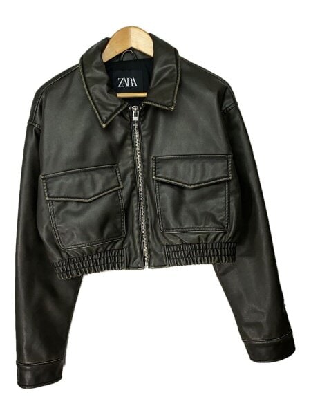 ZARA(ザラ) / レザージャケット・ブルゾン/L/フェイクレザー/BLK/4341