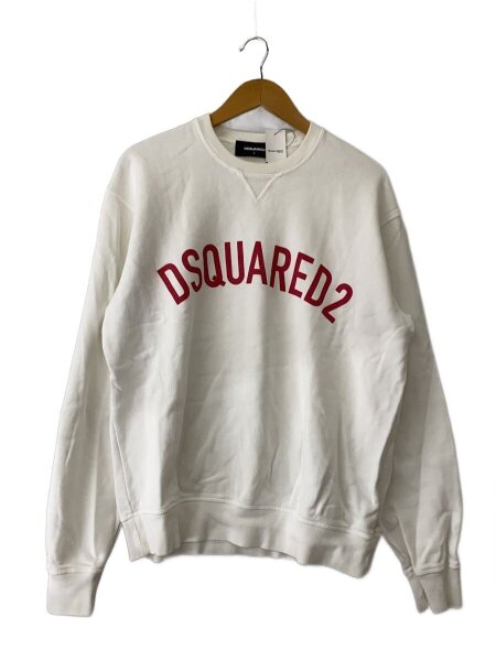 DSQUARED2(ディースクエアード) / クラックプリントスウェット/L/ロゴ 