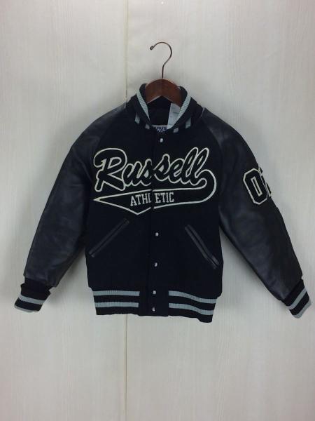 RUSSELL ATHLETIC(ラッセルアスレティック) / スタジャン/M/ウール/BLK 