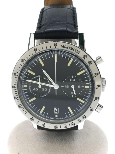 UNDONE(アンダーン) / クォーツ腕時計/アナログ/レザー/ブラック