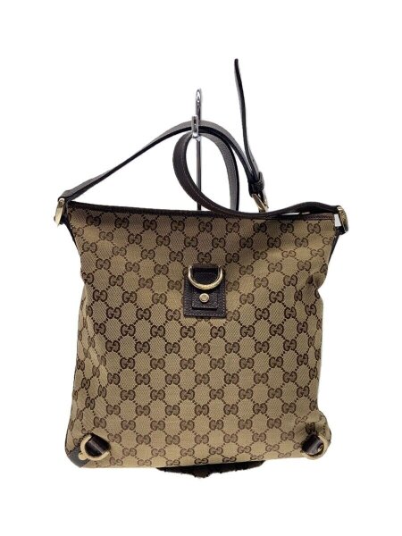 GUCCI(グッチ) / ショルダーバッグ_GGキャンバス/キャンバス/ブラウン 