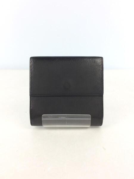 カルティエ 二つ折り 財布 カボション ブラック レザー Cartier 二