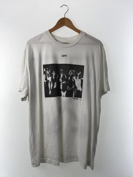 OFF-WHITE(オフホワイト) / Tシャツ/S/コットン/WHT/スプレーペイント 