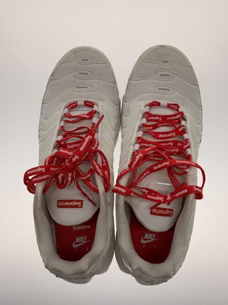 NIKE 赤白 スニーカー SUP Nike Supreme モアアップテンポ シュプテン