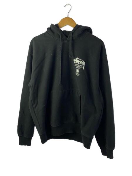 STUSSY(ステューシー) / パーカー/M/コットン/BLK/シミ有/汚れ有/毛玉 