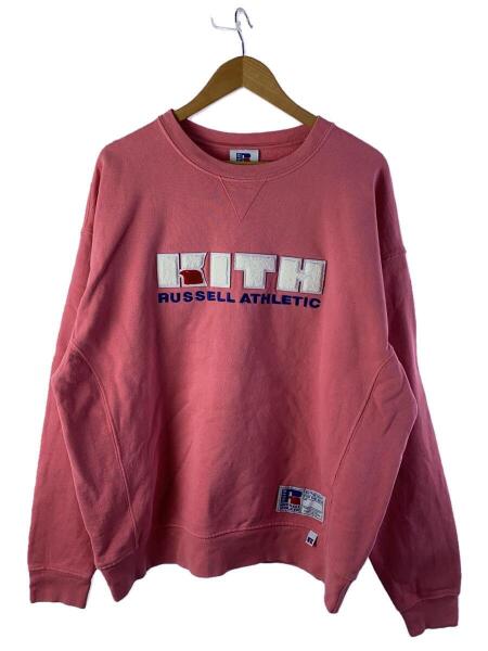 KITH(キス) / スウェット/L/コットン/PNK/無地/KH2311/KITH×RUSSELL 