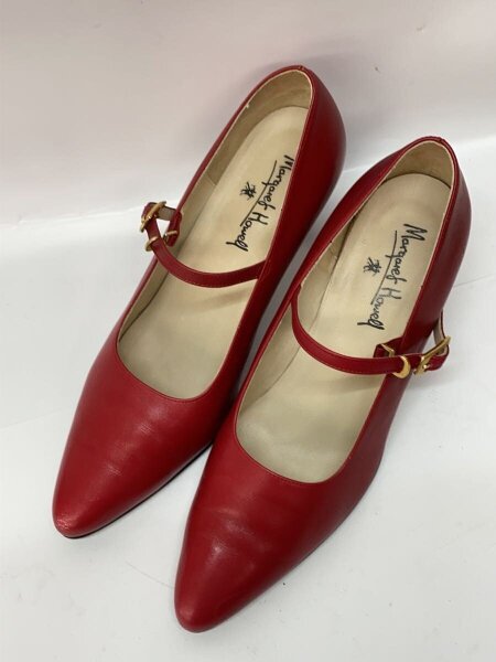 MARGARET HOWELL(マーガレットハウエル) / パンプス/23cm/RED/レザー