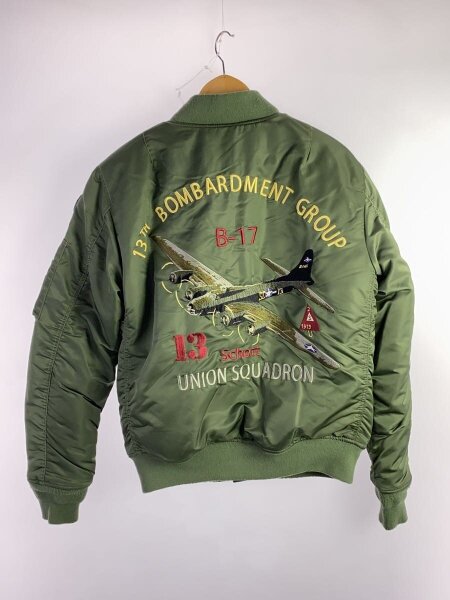 Schott / MA-1/ワッペン/爆撃機/フライトジャケット/S/ナイロン/KHK Schott(ショット) / MA-1/ワッペン/爆撃機/フライトジャケット/S