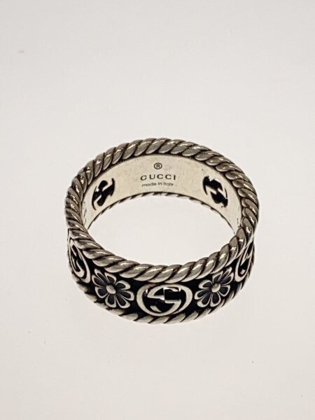 GUCCI(グッチ) / インターロッキングG/フラワー/リング/SV925/12号/SLV 