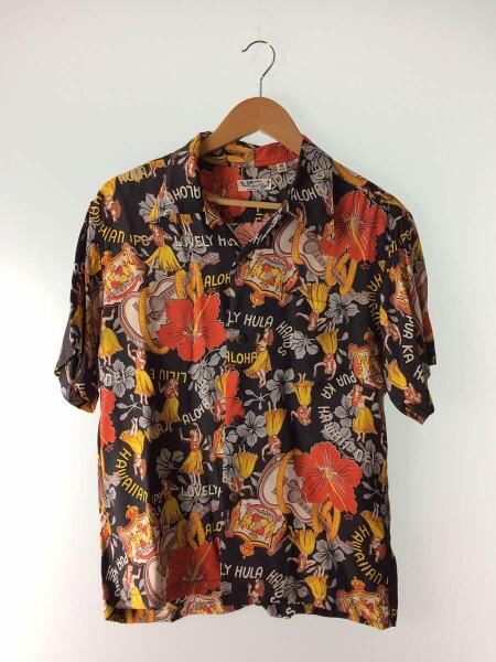 SUN SURF(サンサーフ) / アロハシャツ/M/レーヨン/BLK/総柄/SS37835JS