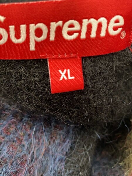 Supreme / カーディガン(厚手)/XL/ナイロン/マルチカラー/Brushed Grid Cardigan Supreme(シュプリーム) / カーディガン(厚手)/XL/ナイロン/マルチ