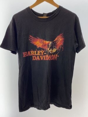 HARLEY DAVIDSON / 90s HOLOUBEK サンダー エンジン/M/コットン/BLK/プリント HARLEY DAVIDSON(ハーレーダヴィッドソン) / 90s HOLOUBEK サンダー